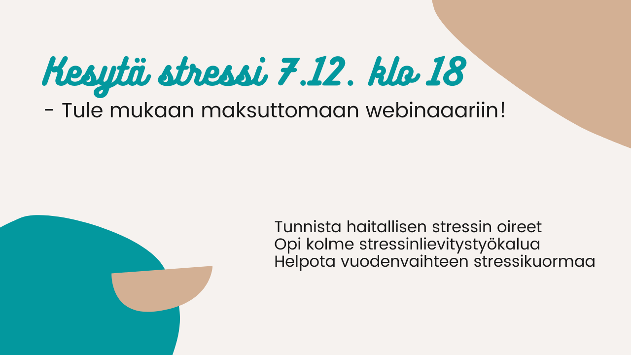 Kesytä stressi -nettisivuille